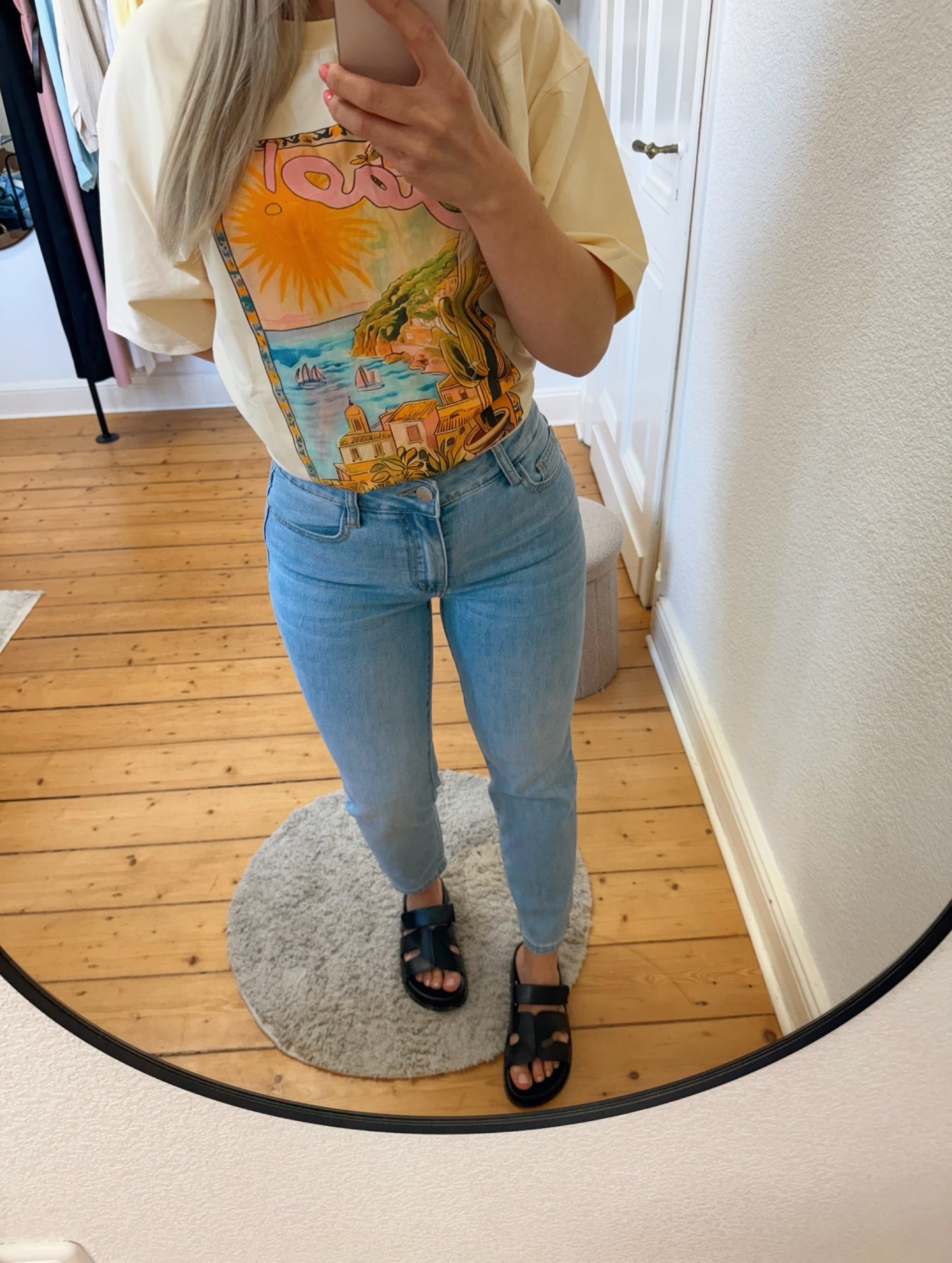 Mom Jeans Basic Blue