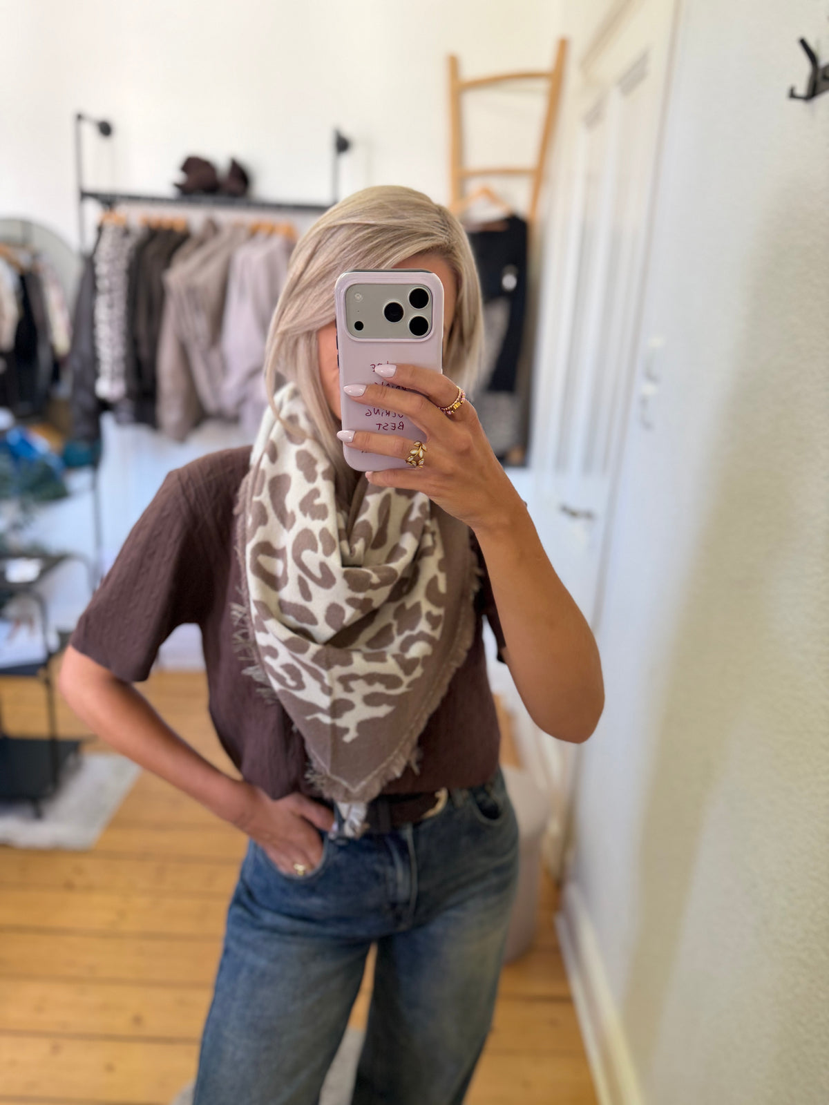 Leoprint Dreieck Schal
