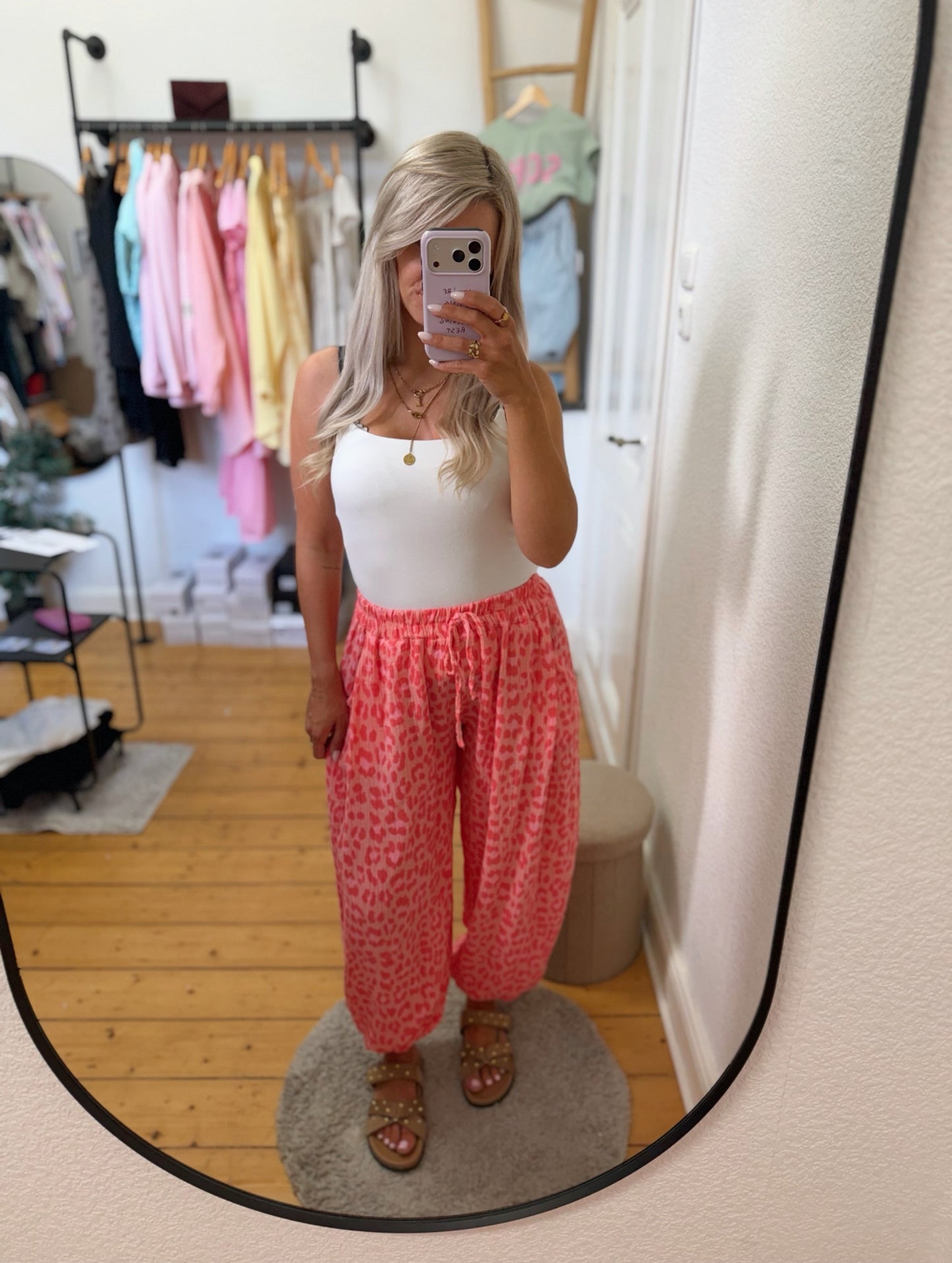 Musselinhose im Leoprint