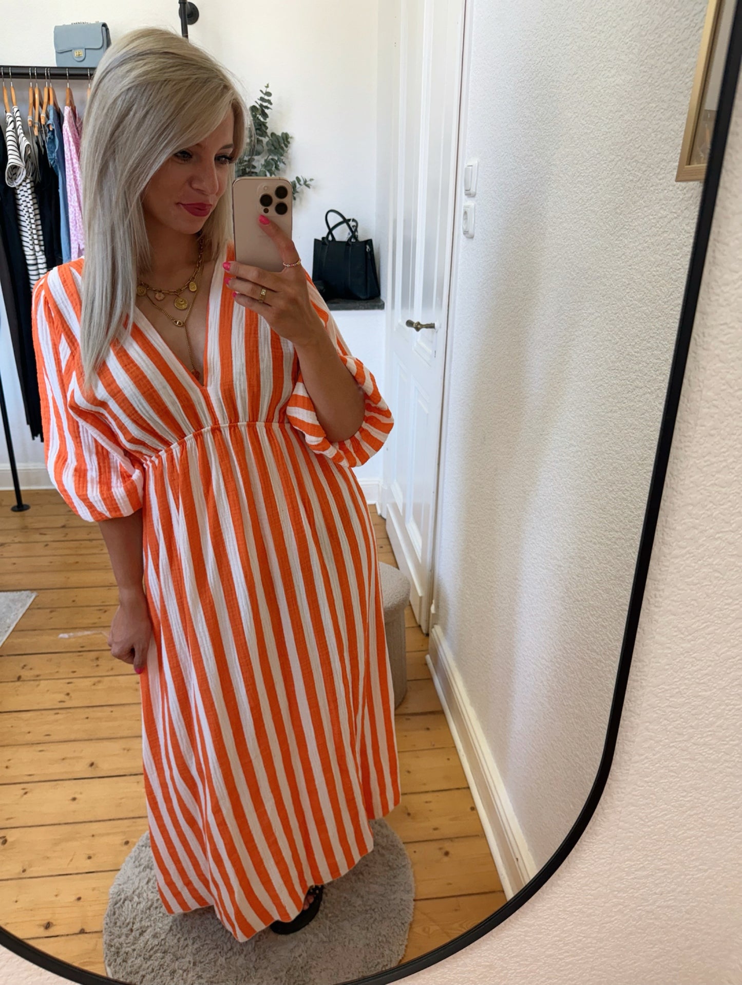 Musselin Maxikleid „Beat“