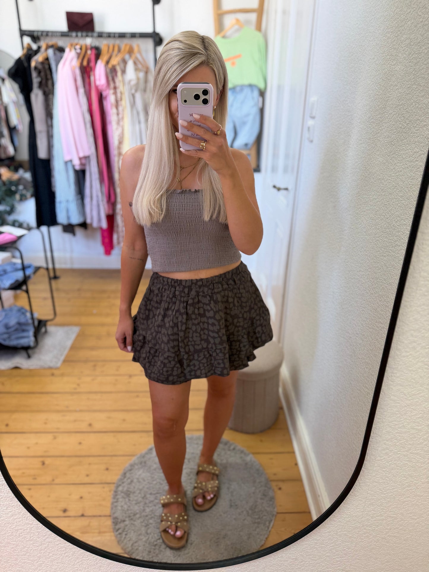 Musselin skort
