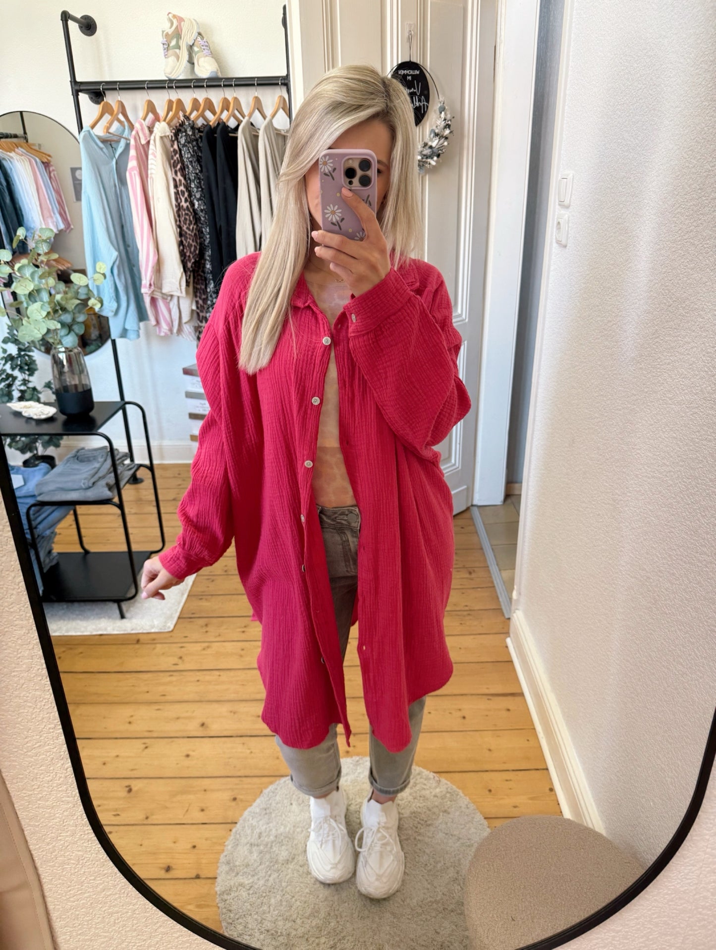 Musselinbluse lange Variante