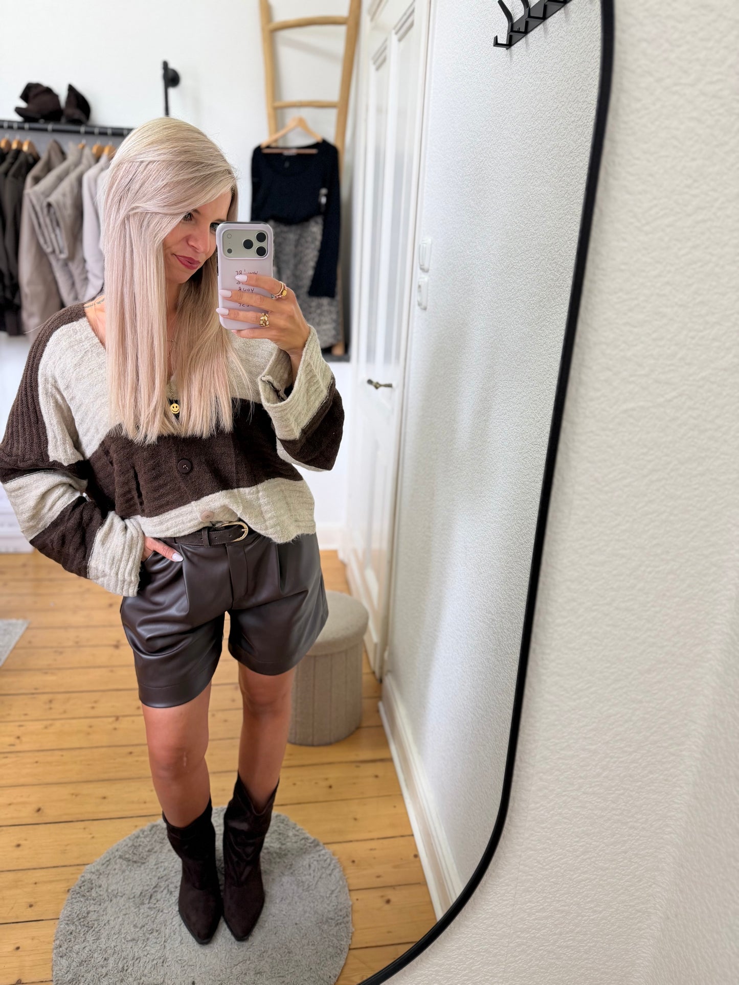 Leder Shorts