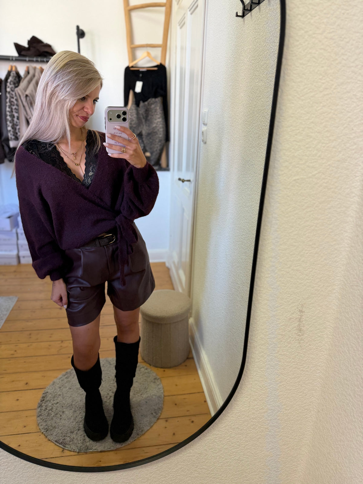 Leder Shorts