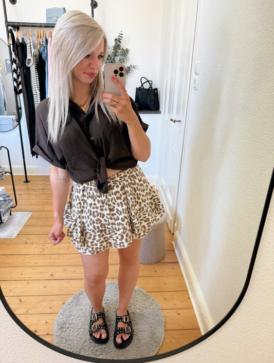 Musselinskort Leoprint
