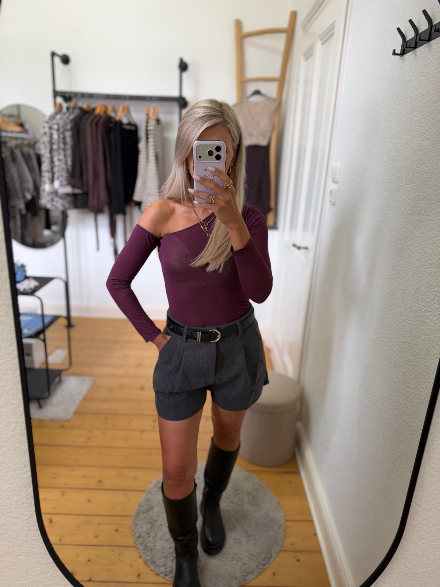 Longsleeve „one shoulder“