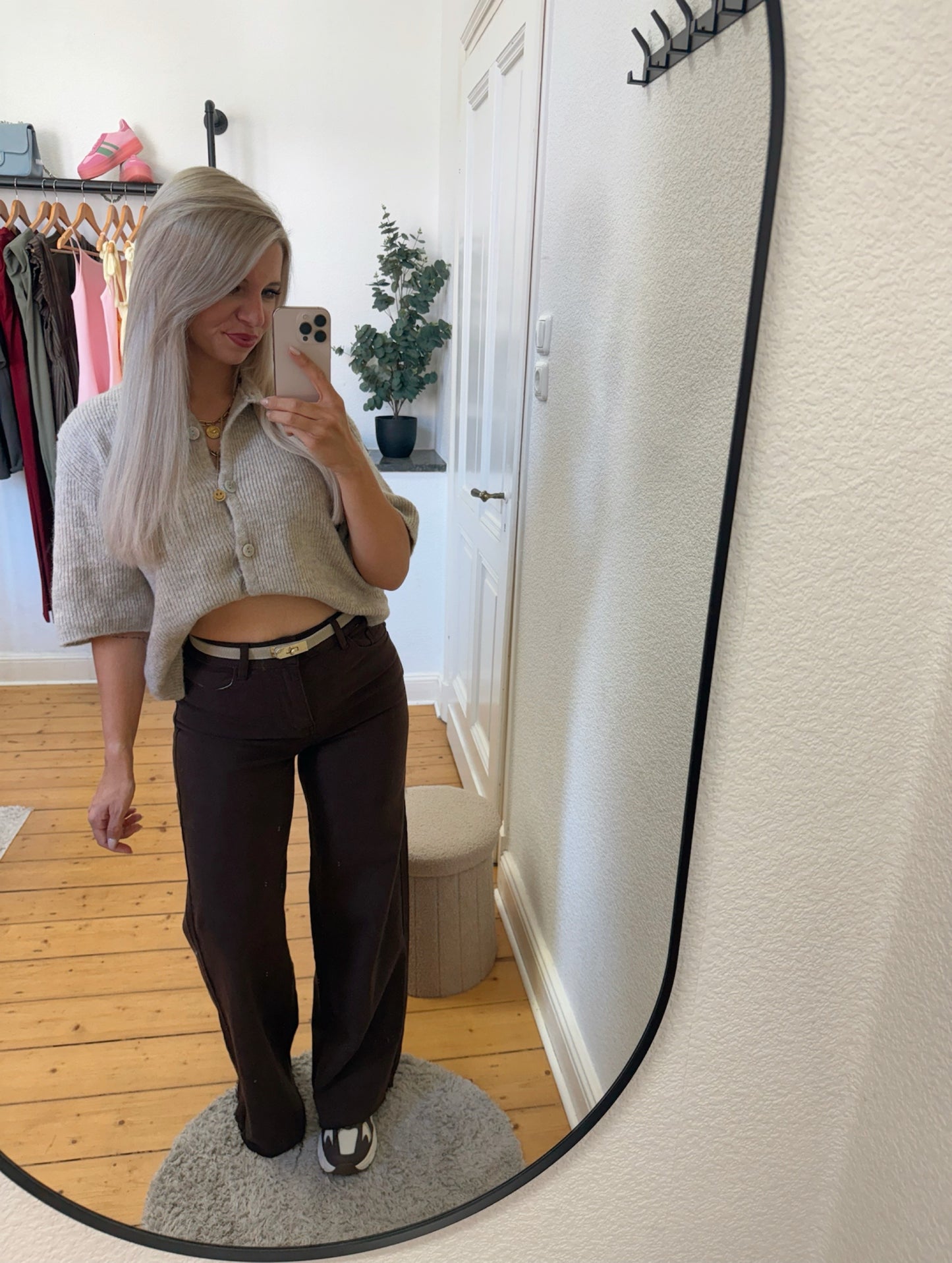 Wide leg Jeans in braun