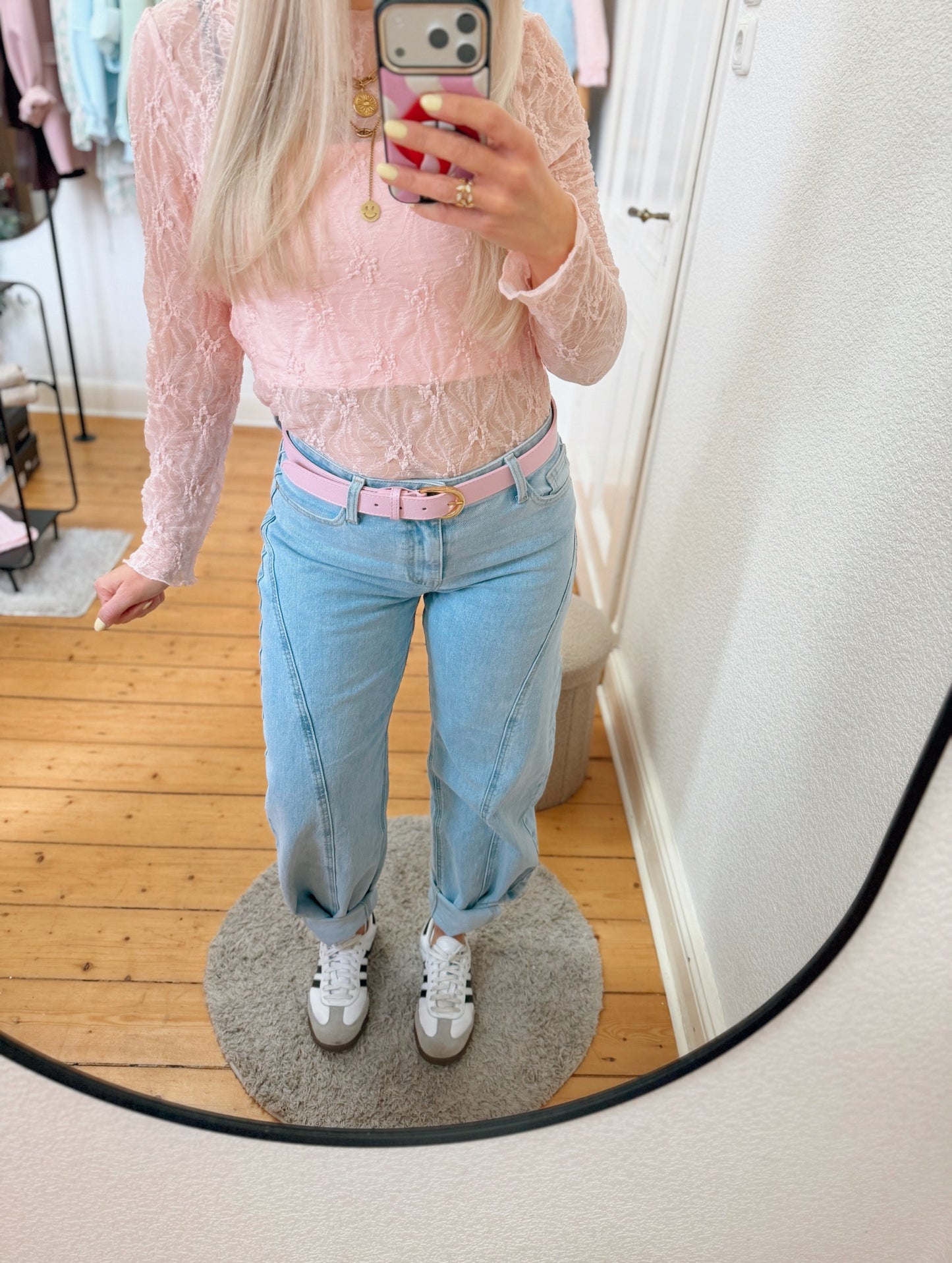 Barrel Jeans in blau