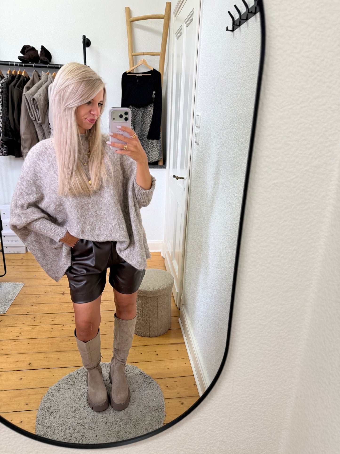 Leder Shorts
