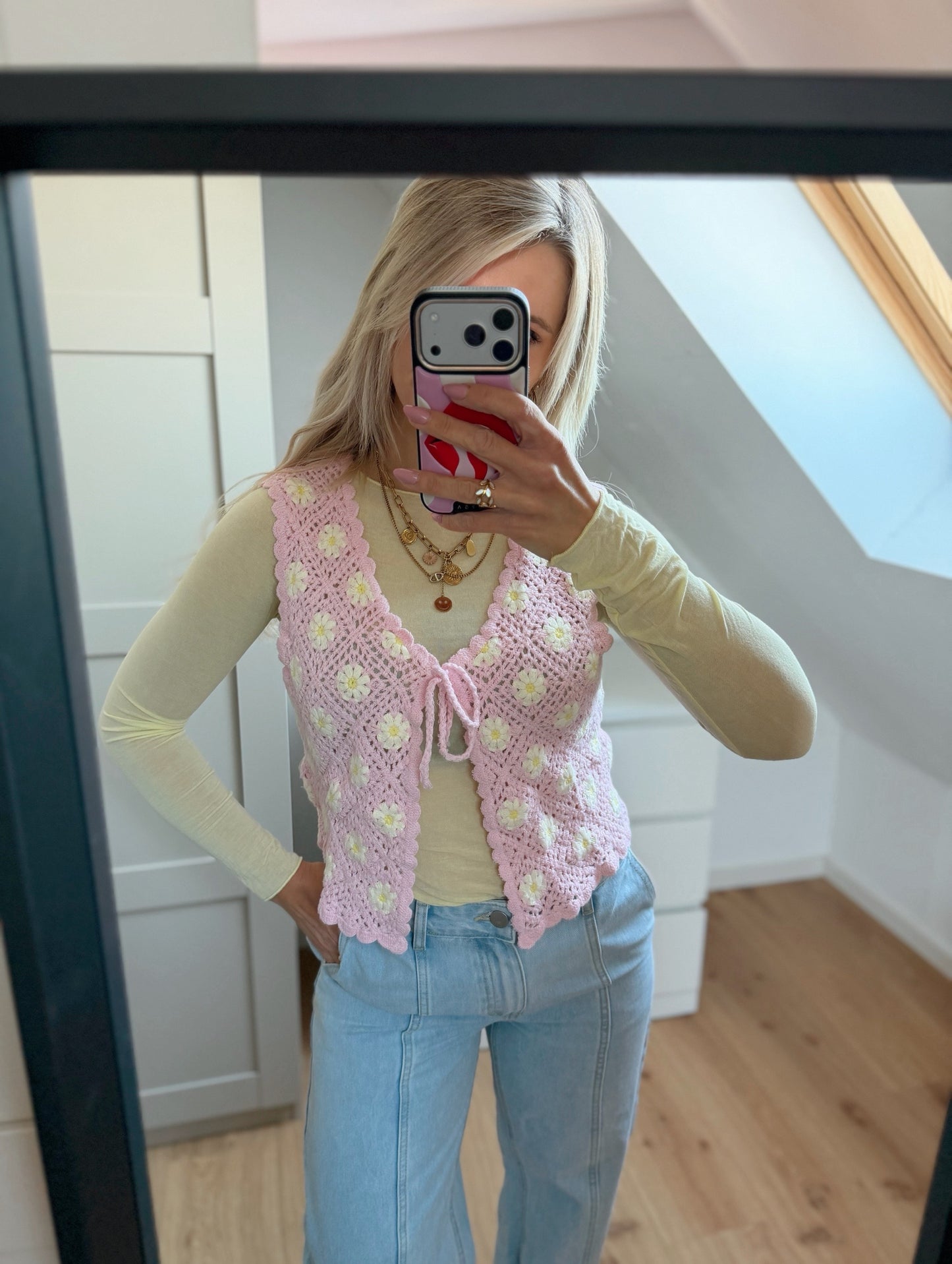 Häkel Weste „little to sweet“