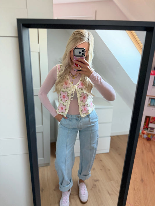 Häkel Weste „flowers“