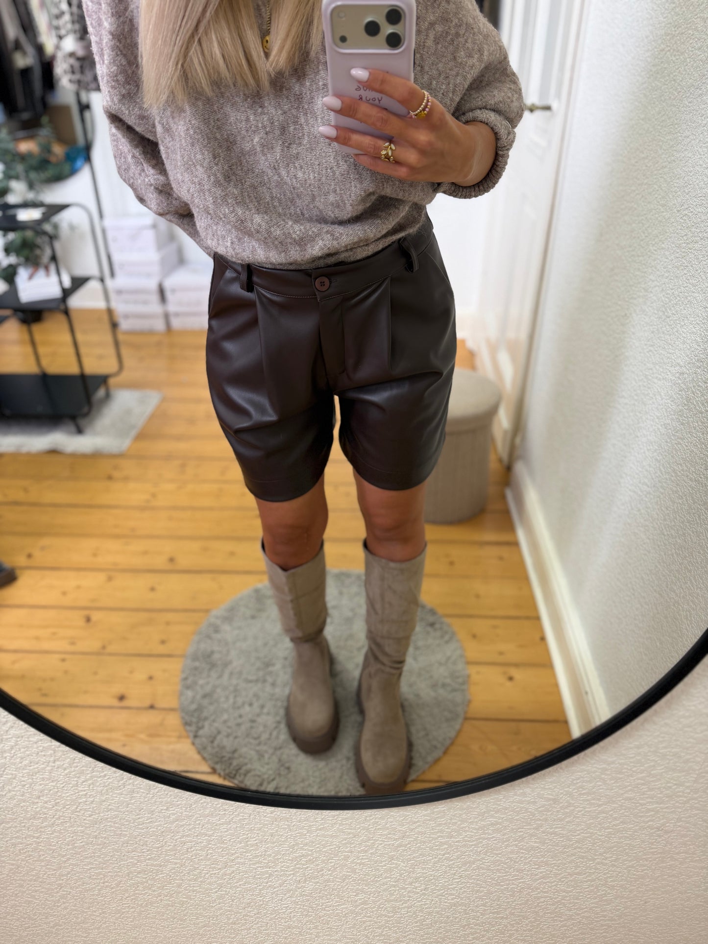 Leder Shorts