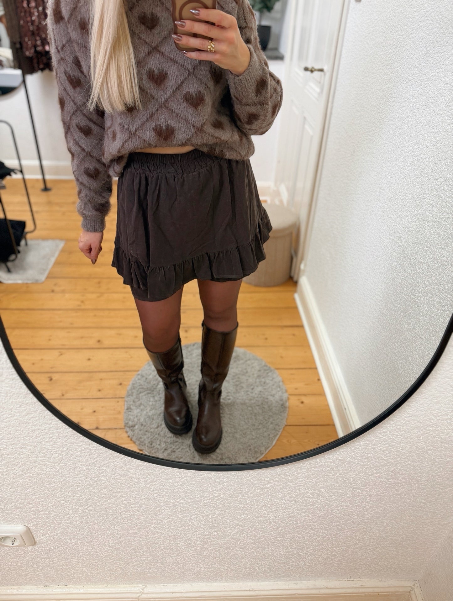 Cord skort