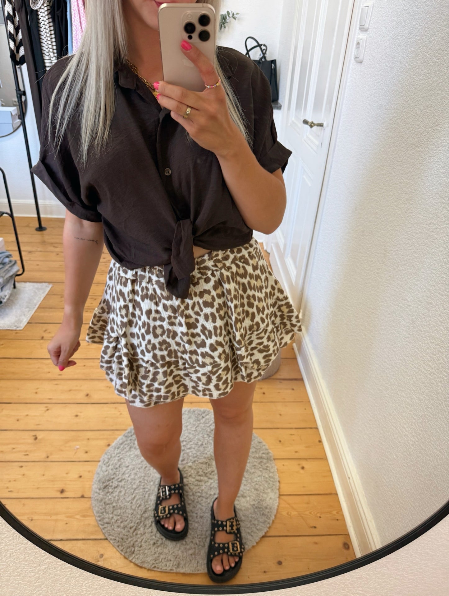 Musselinskort Leoprint