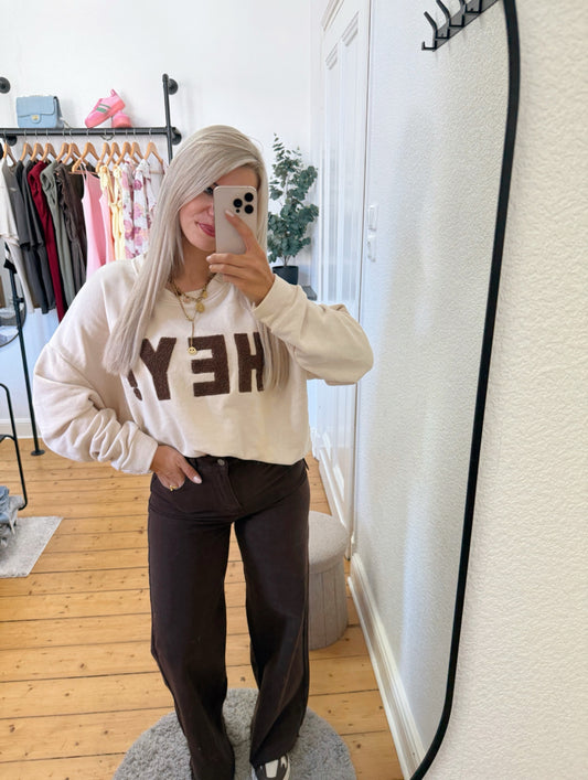 Pullover „hey“