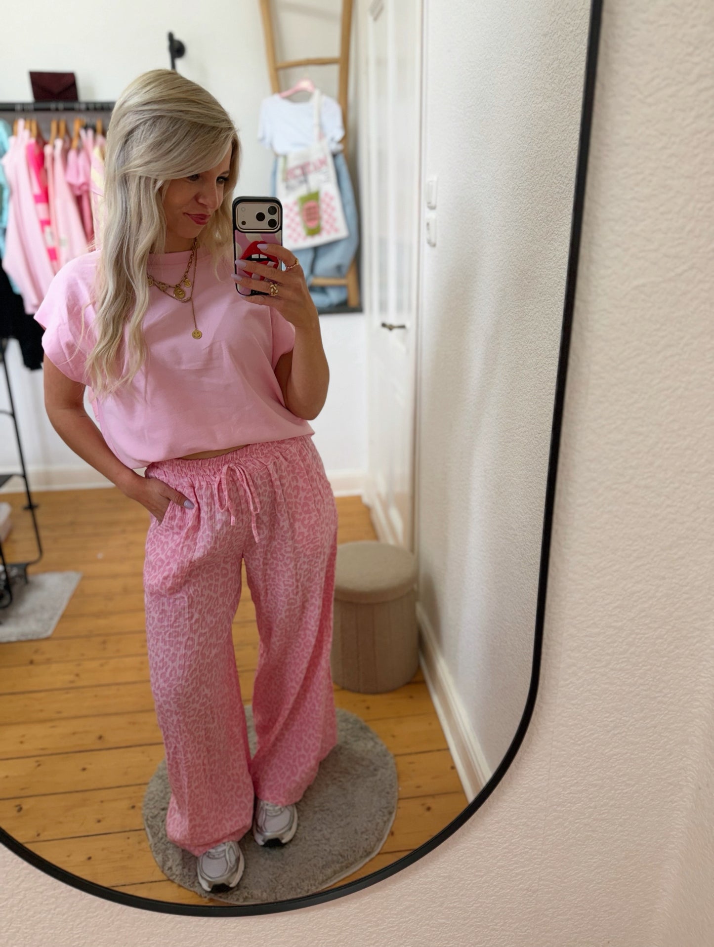 Musselinhose „pretty pink in leo“
