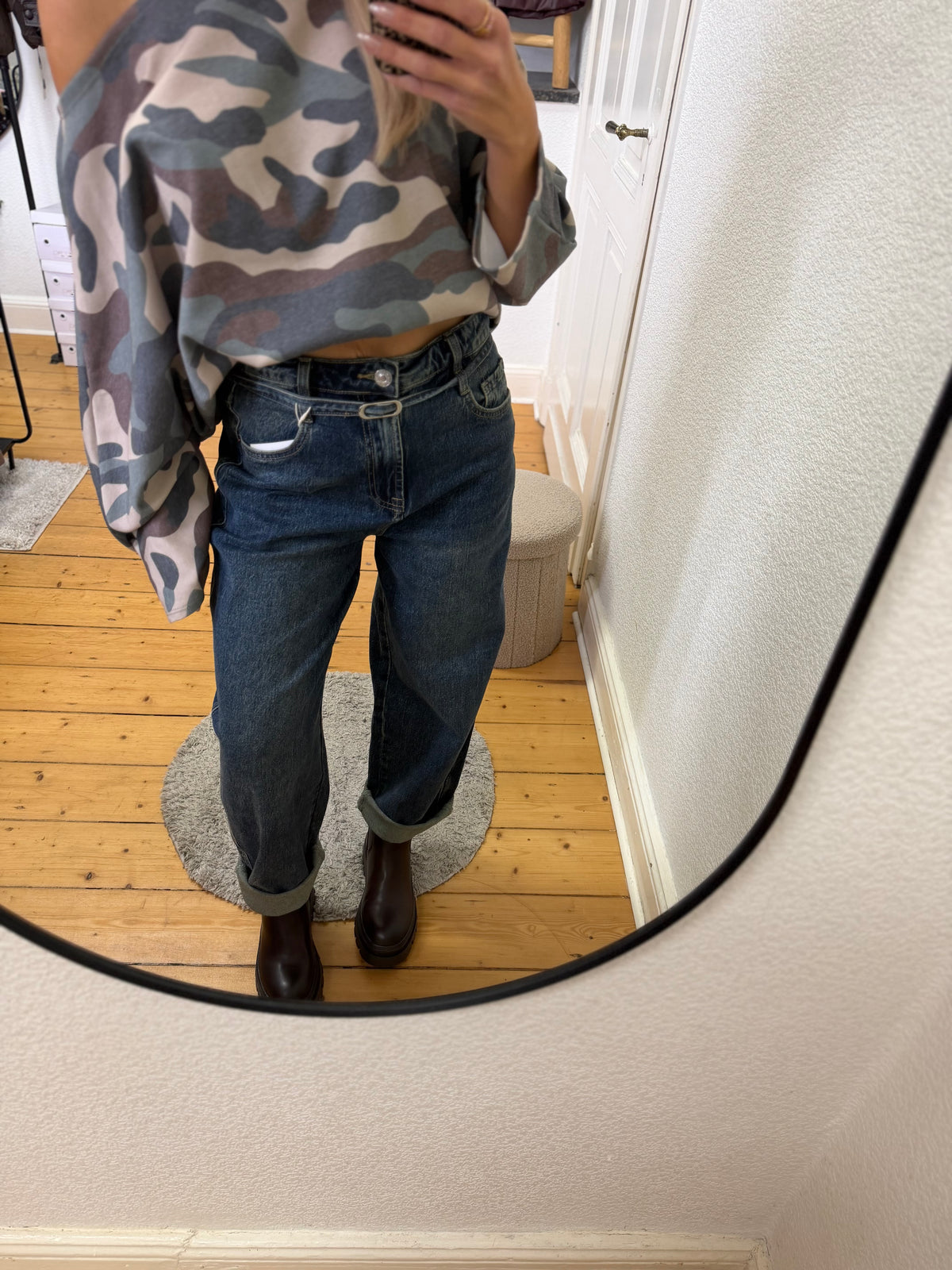 Ballon Jeans in Dirty Blue