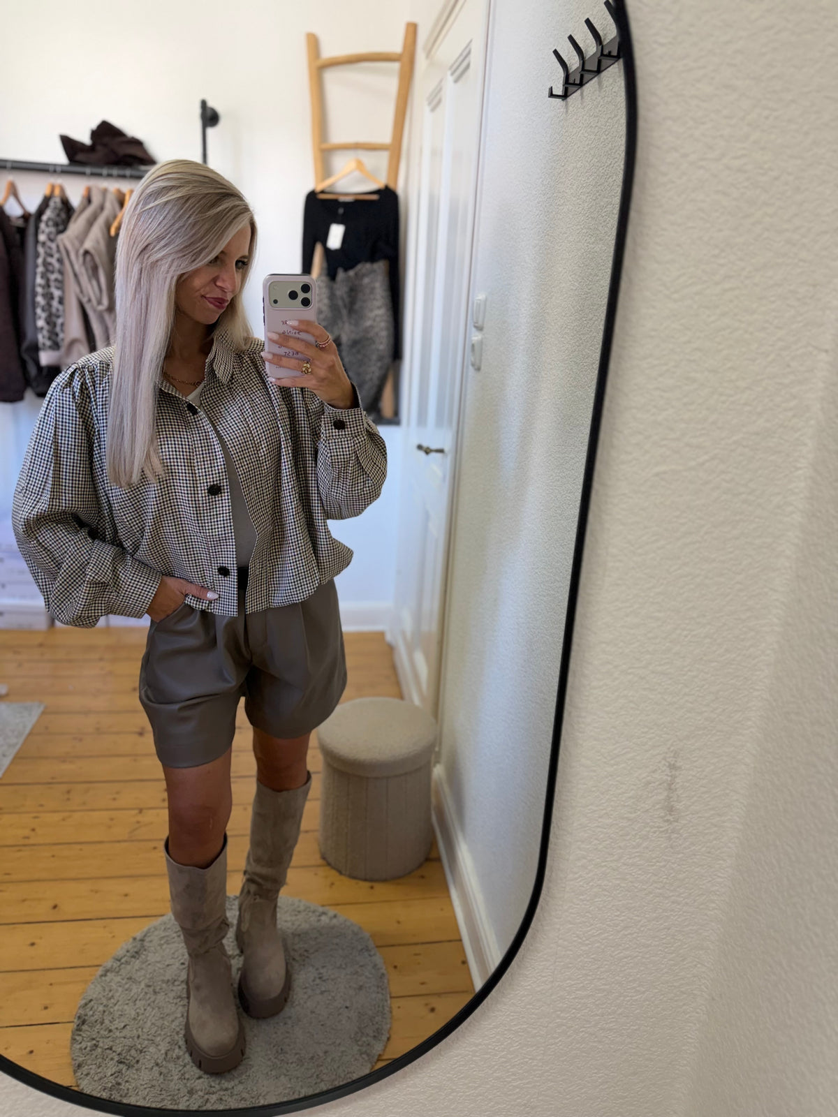 Leder Shorts