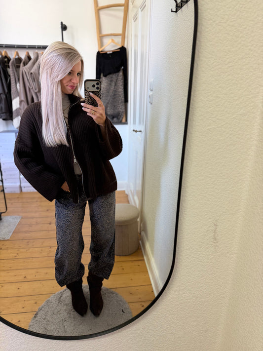 Cardigan mit zip
