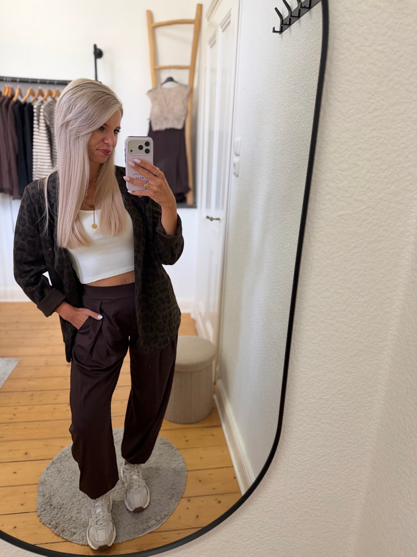 Leoprint Jersey Blazer