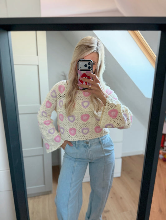 Häkel Shirt „Happy“