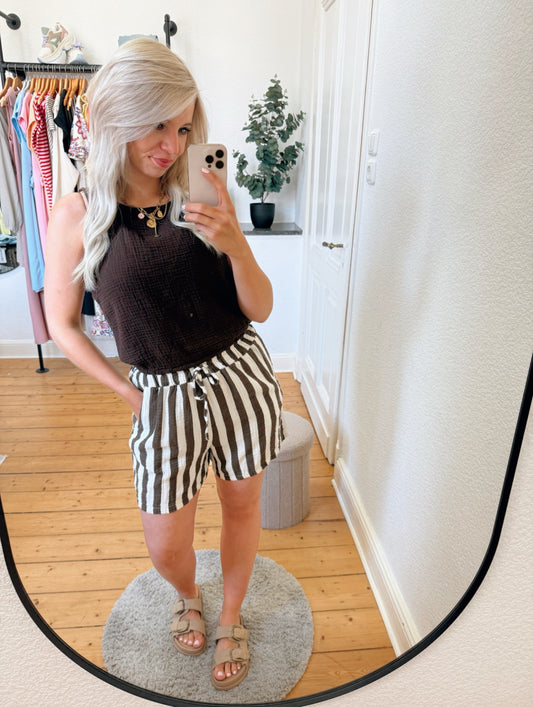 Musselin Shorts „stripe“