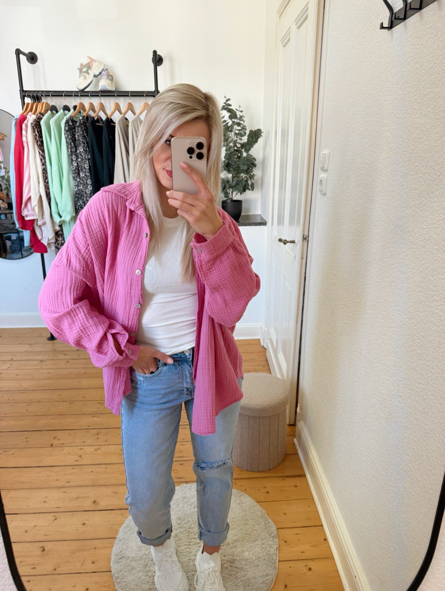 Musselinbluse kurze Variante