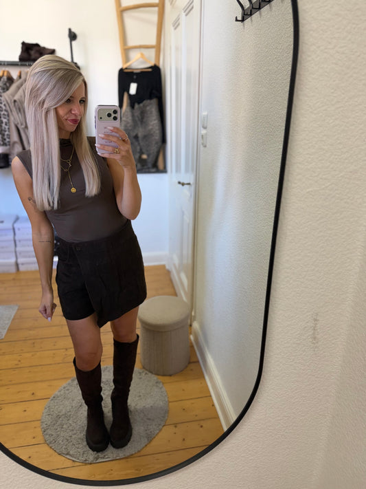 Leoprint skort