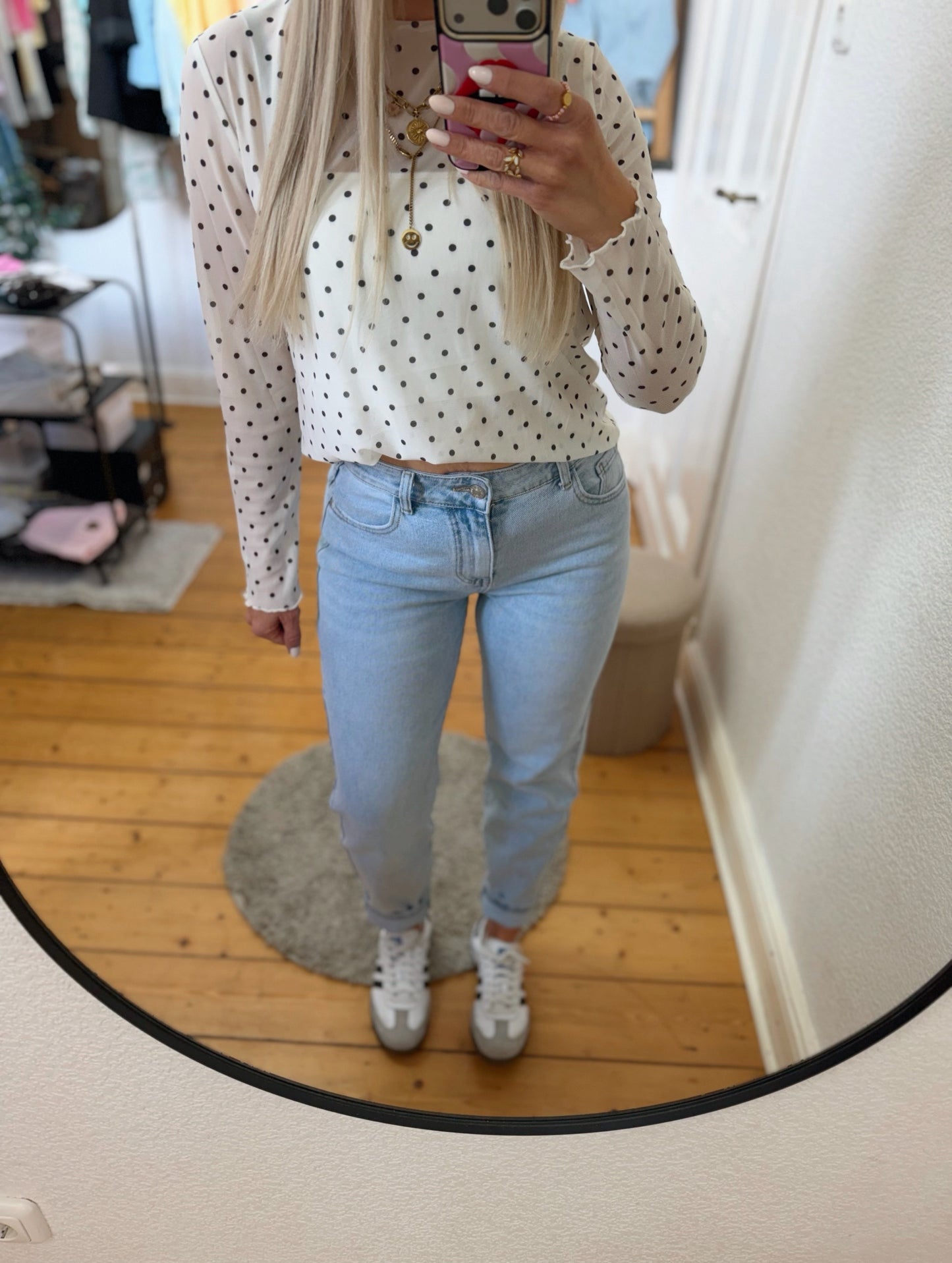 Mom jeans „basic blue“
