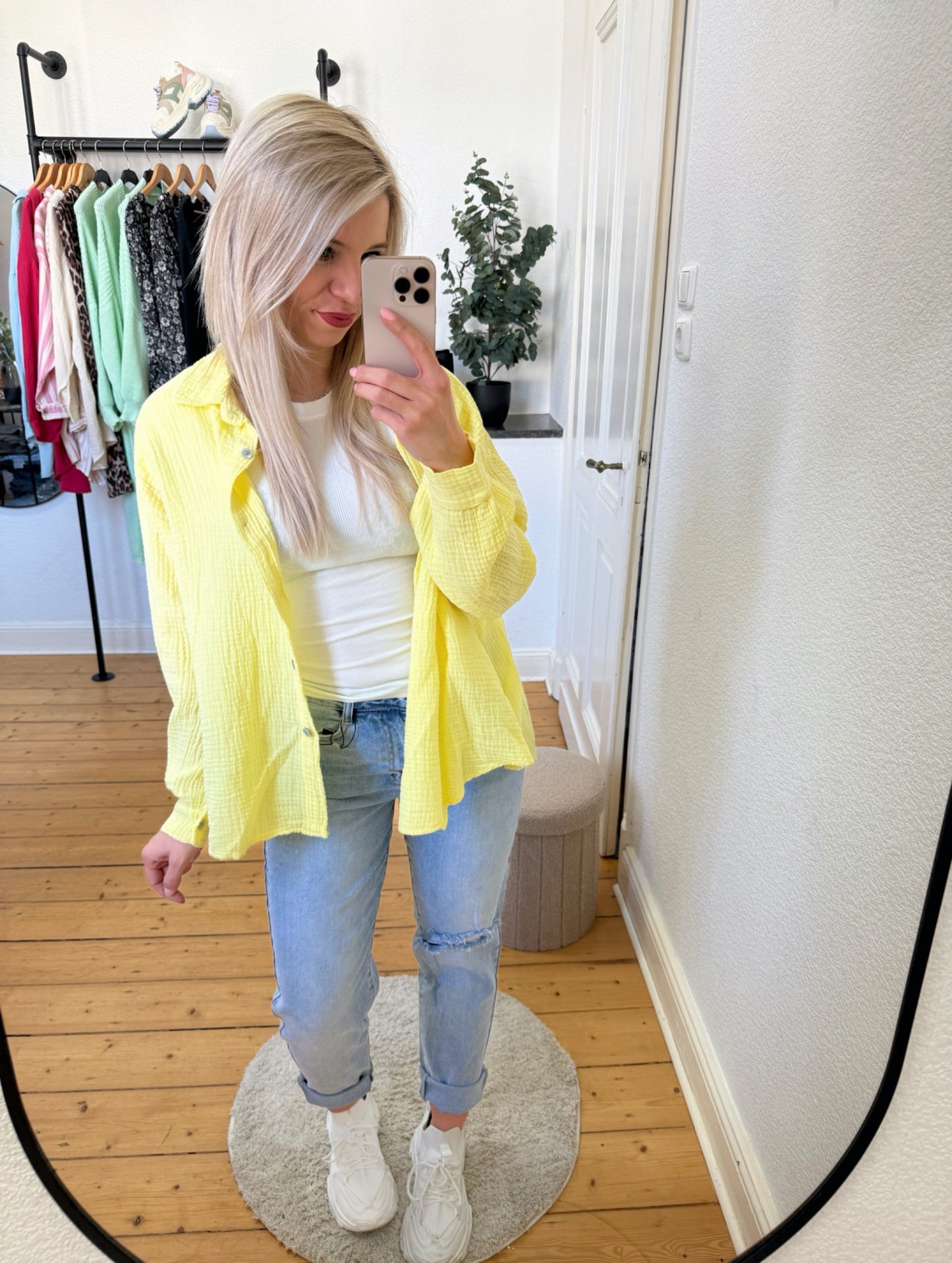 Musselinbluse kurze Variante