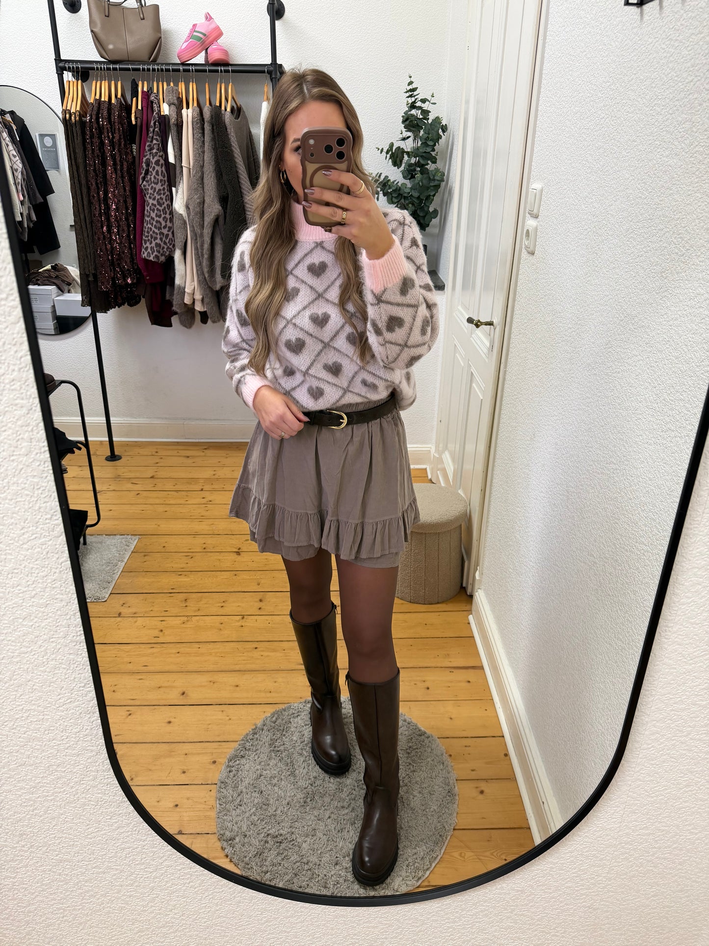 Cord skort