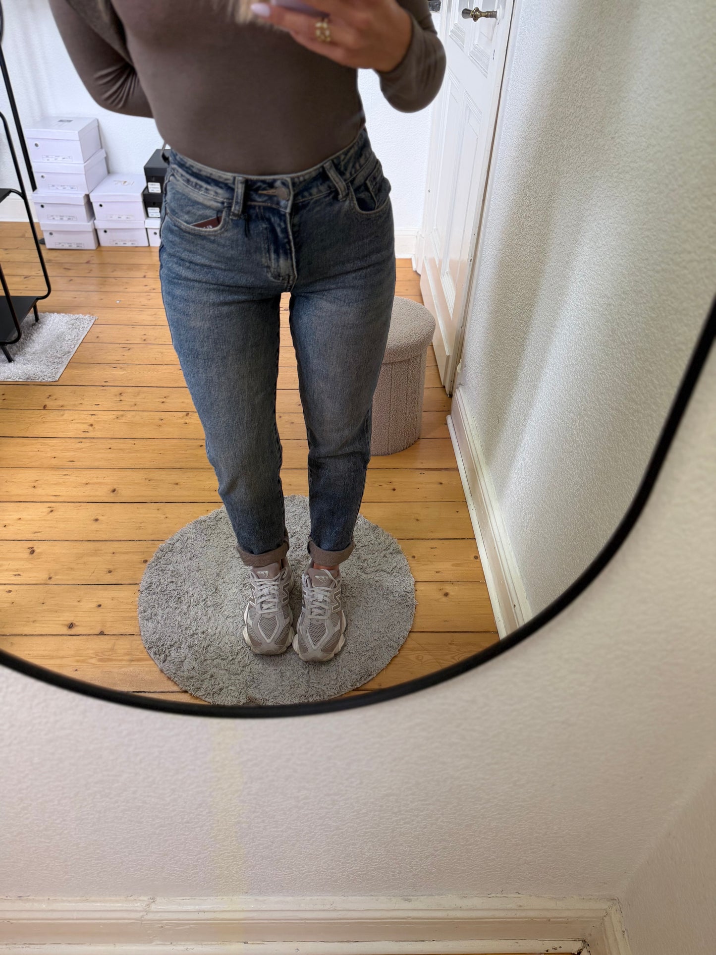 Mom Jeans Dirty Blue