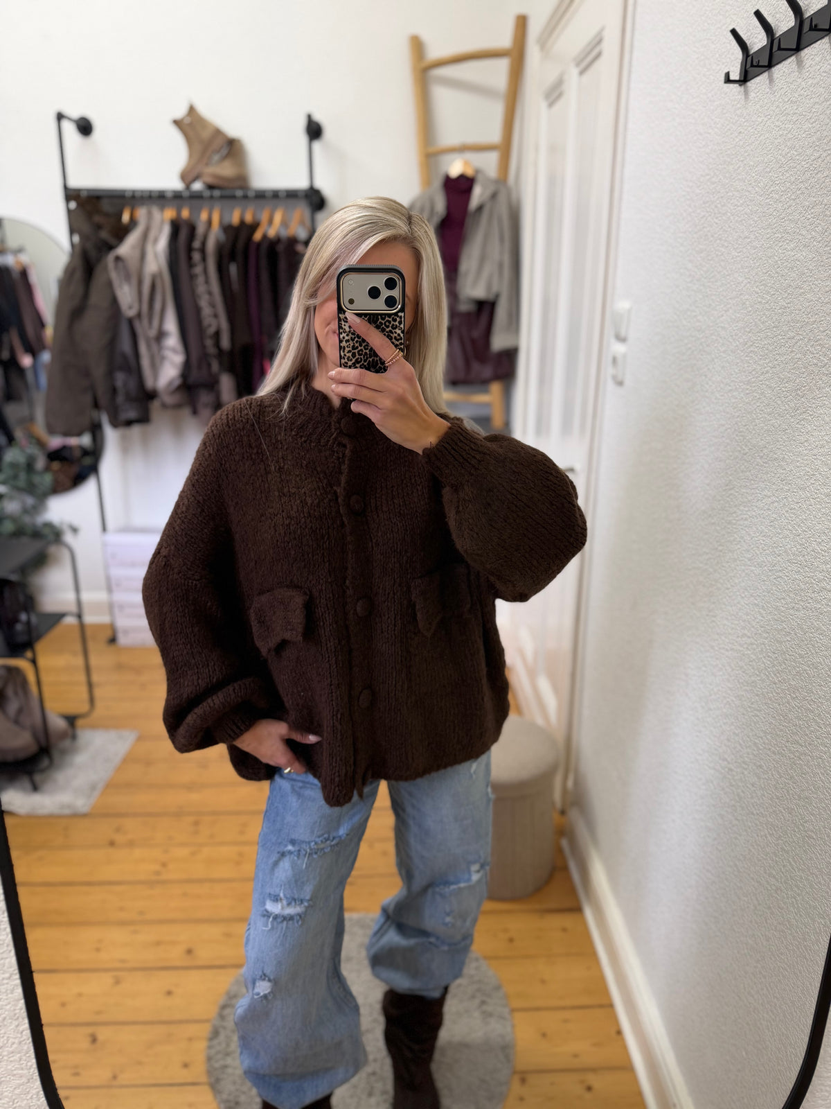 Cardigan “way down”