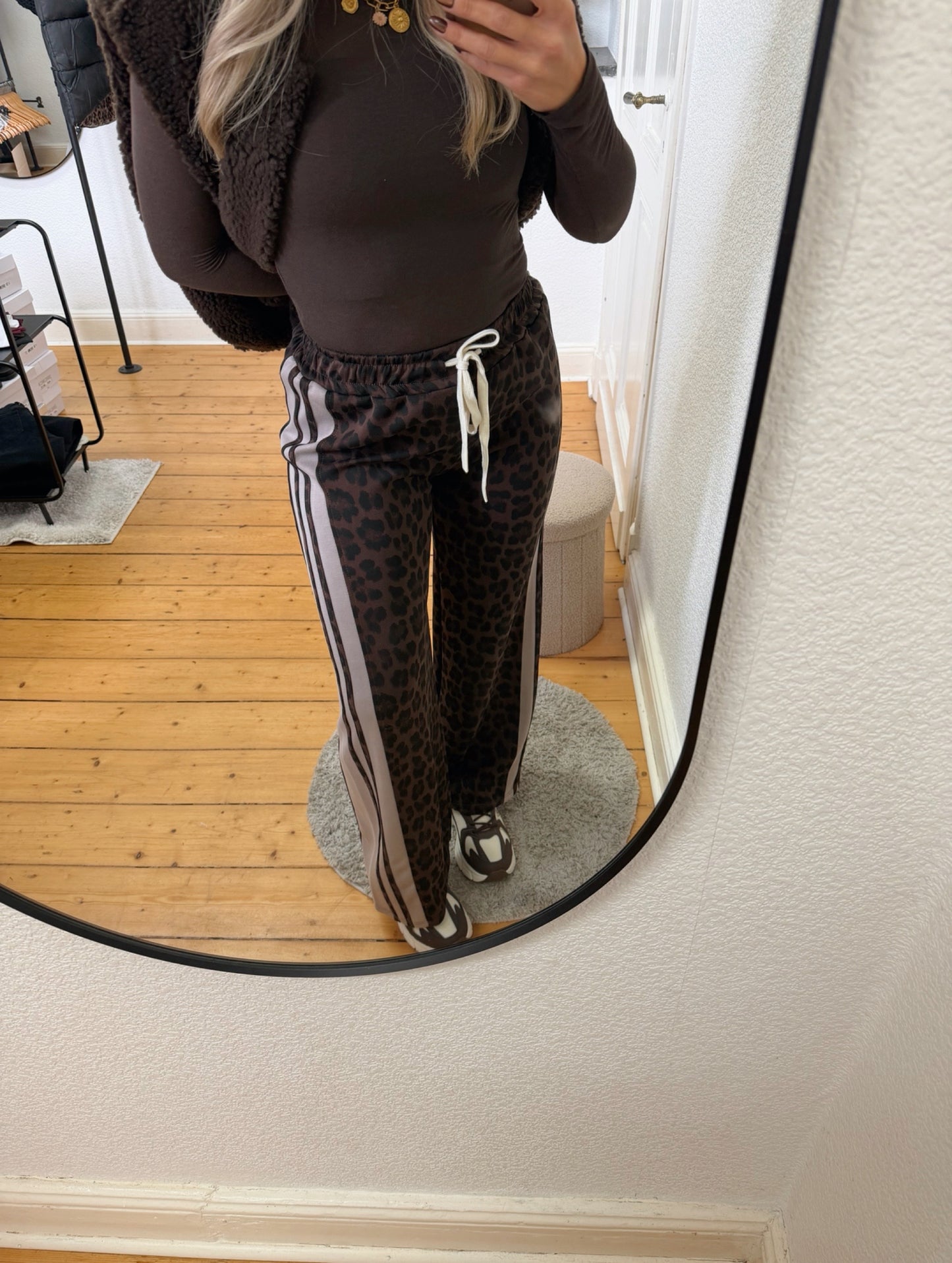 Leoprint Stoffhose „ida“