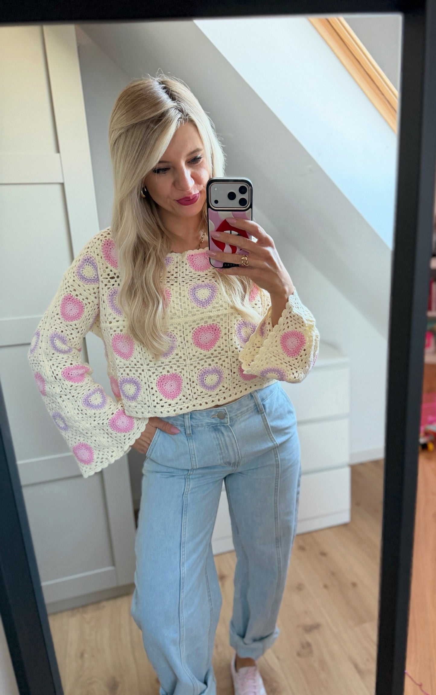 Häkel Shirt „Happy“