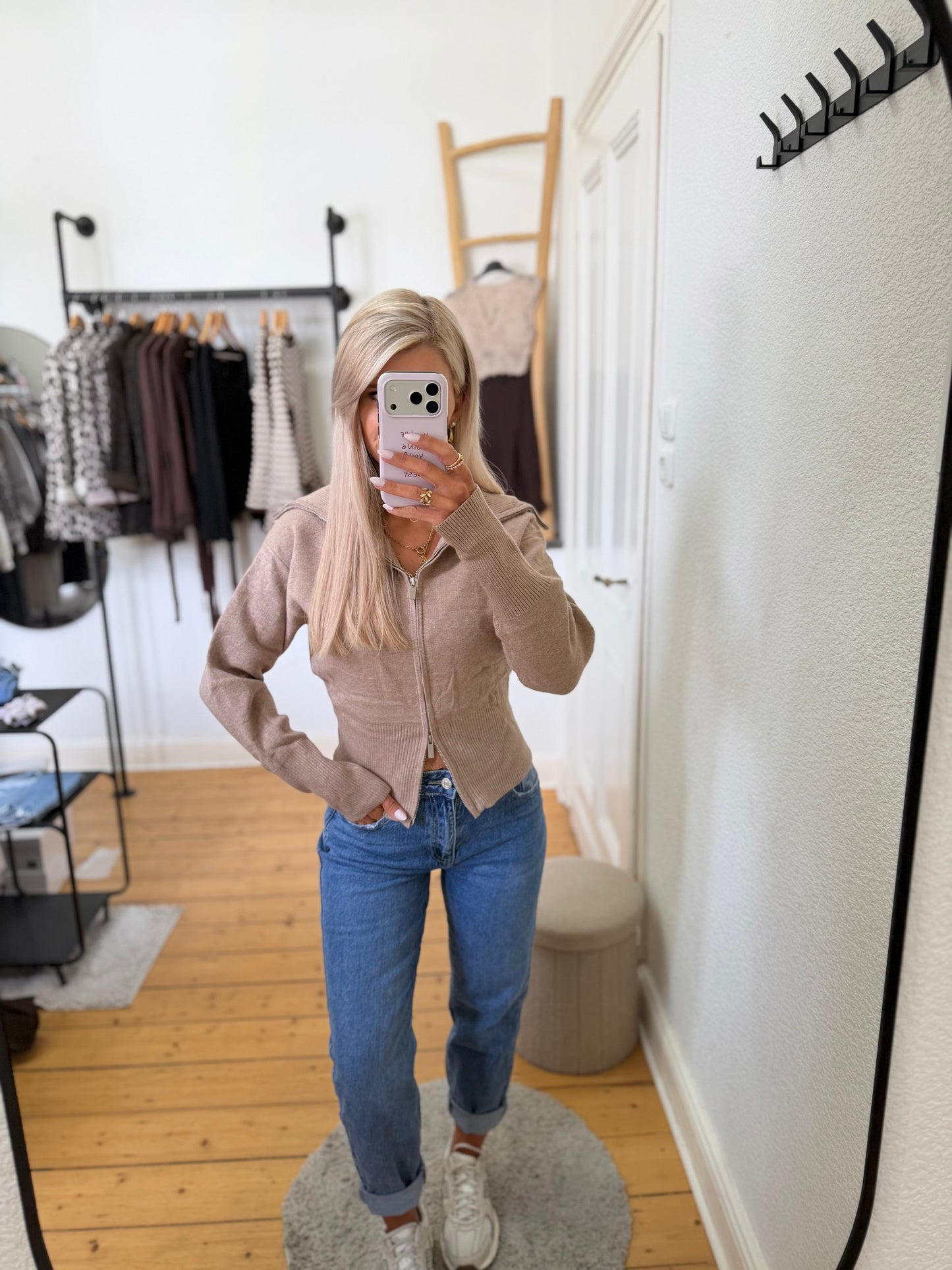 Cardigan mit zip
