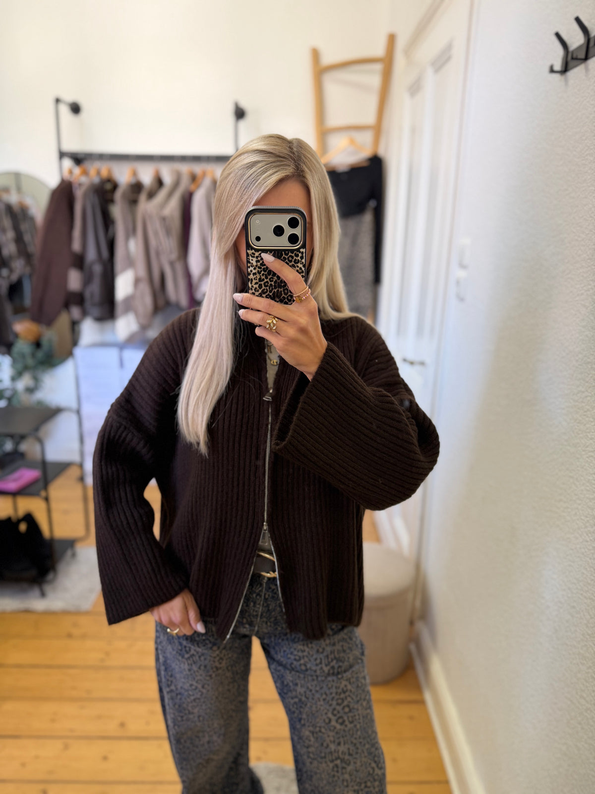 Cardigan mit zip