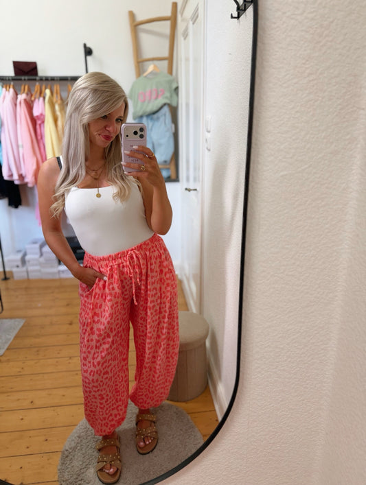 Musselinhose im Leoprint