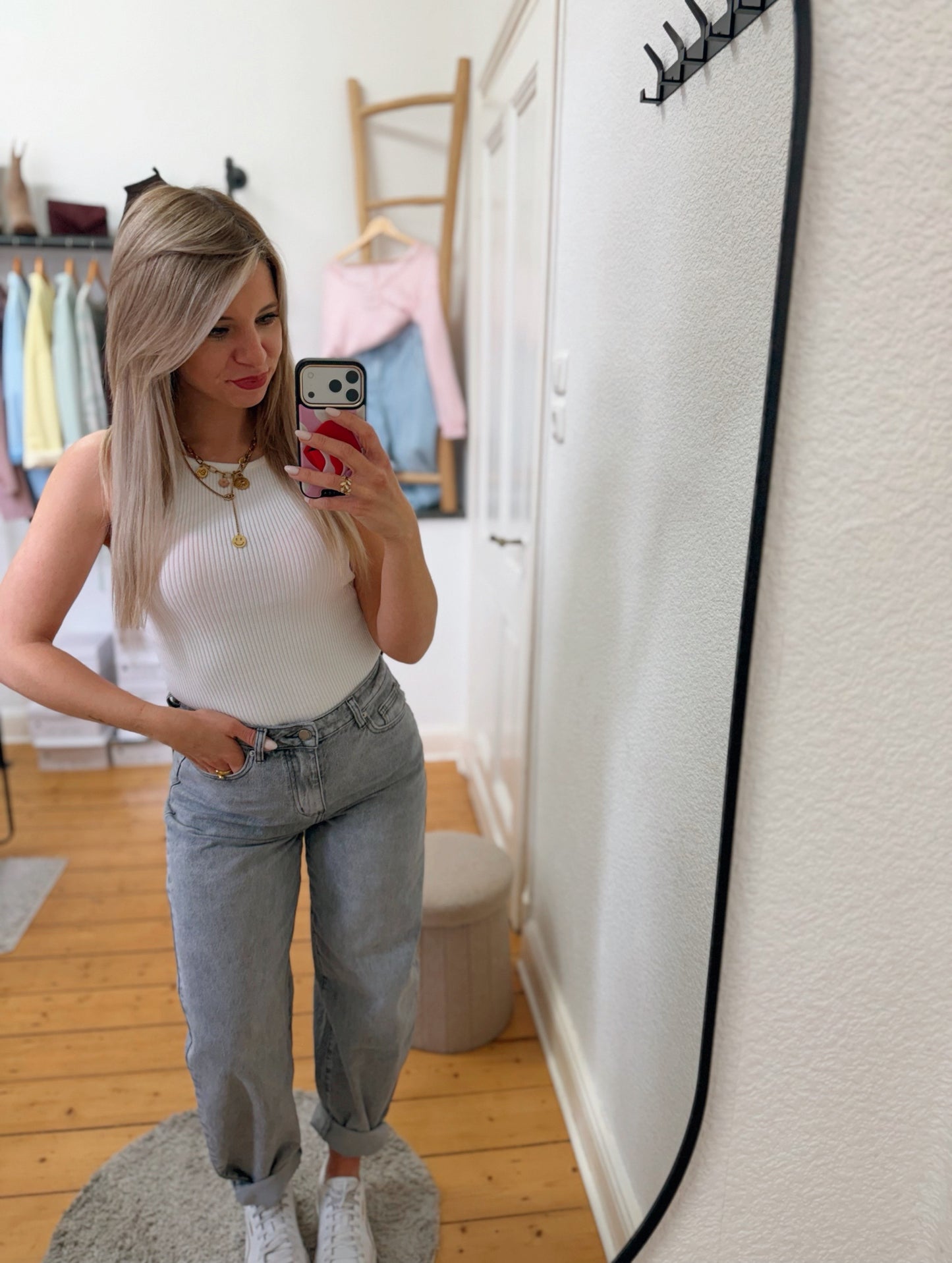 Top „Amy“ uni Farben