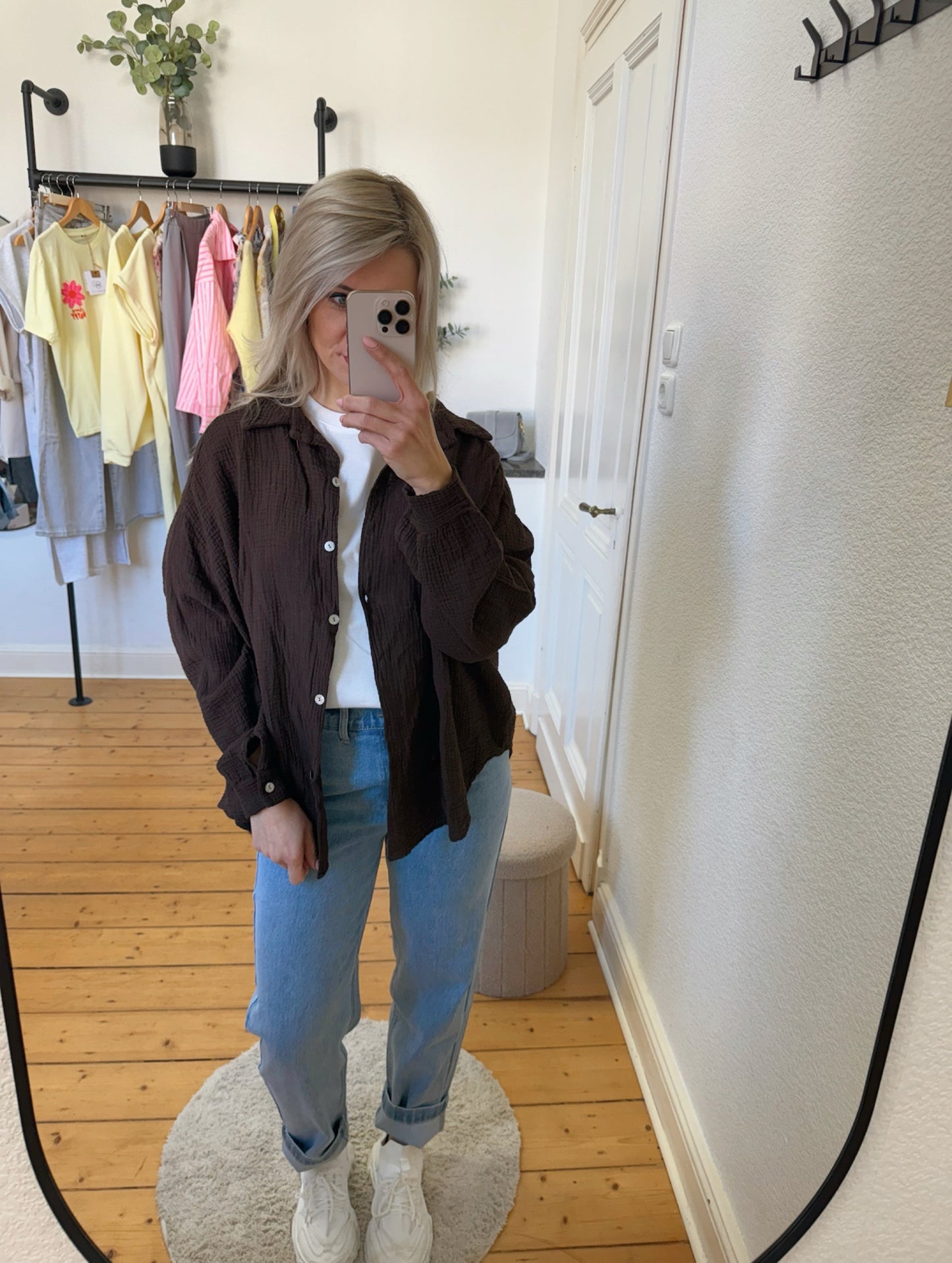 Musselinbluse kurze Variante