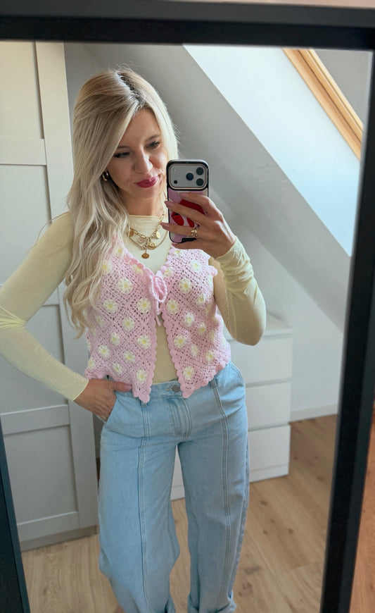 Häkel Weste „little to sweet“