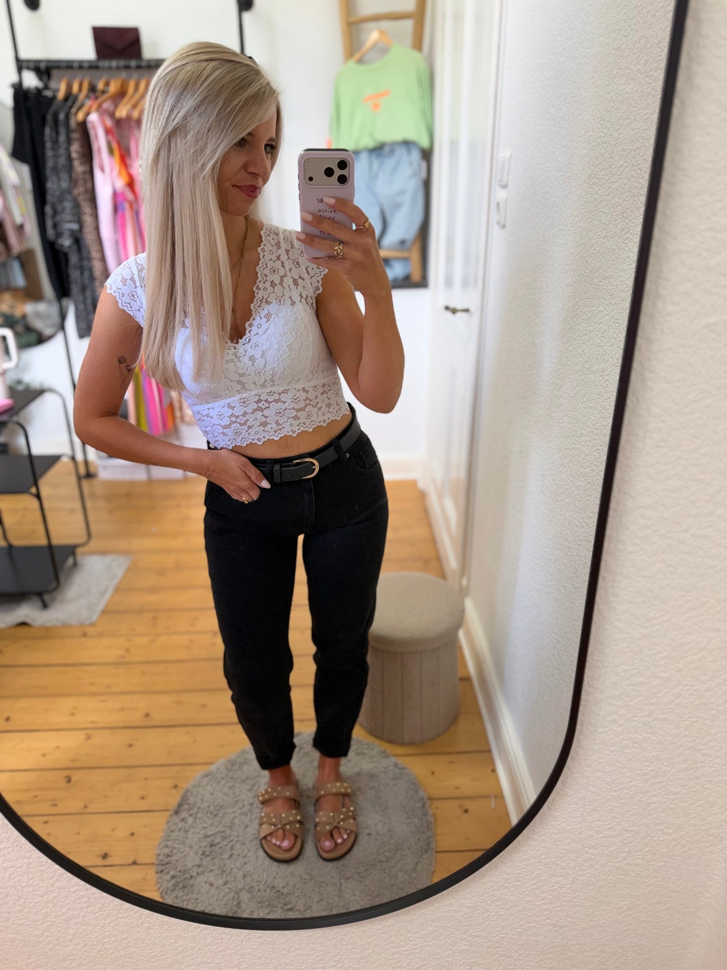 Mom jeans in schwarz