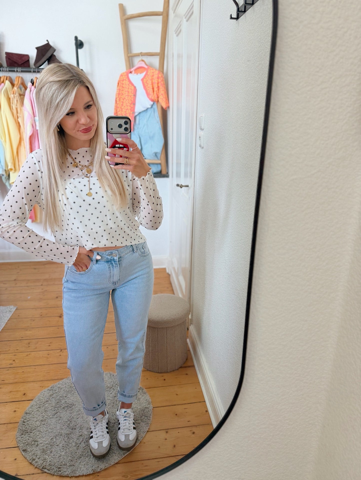 Mom jeans „basic blue“