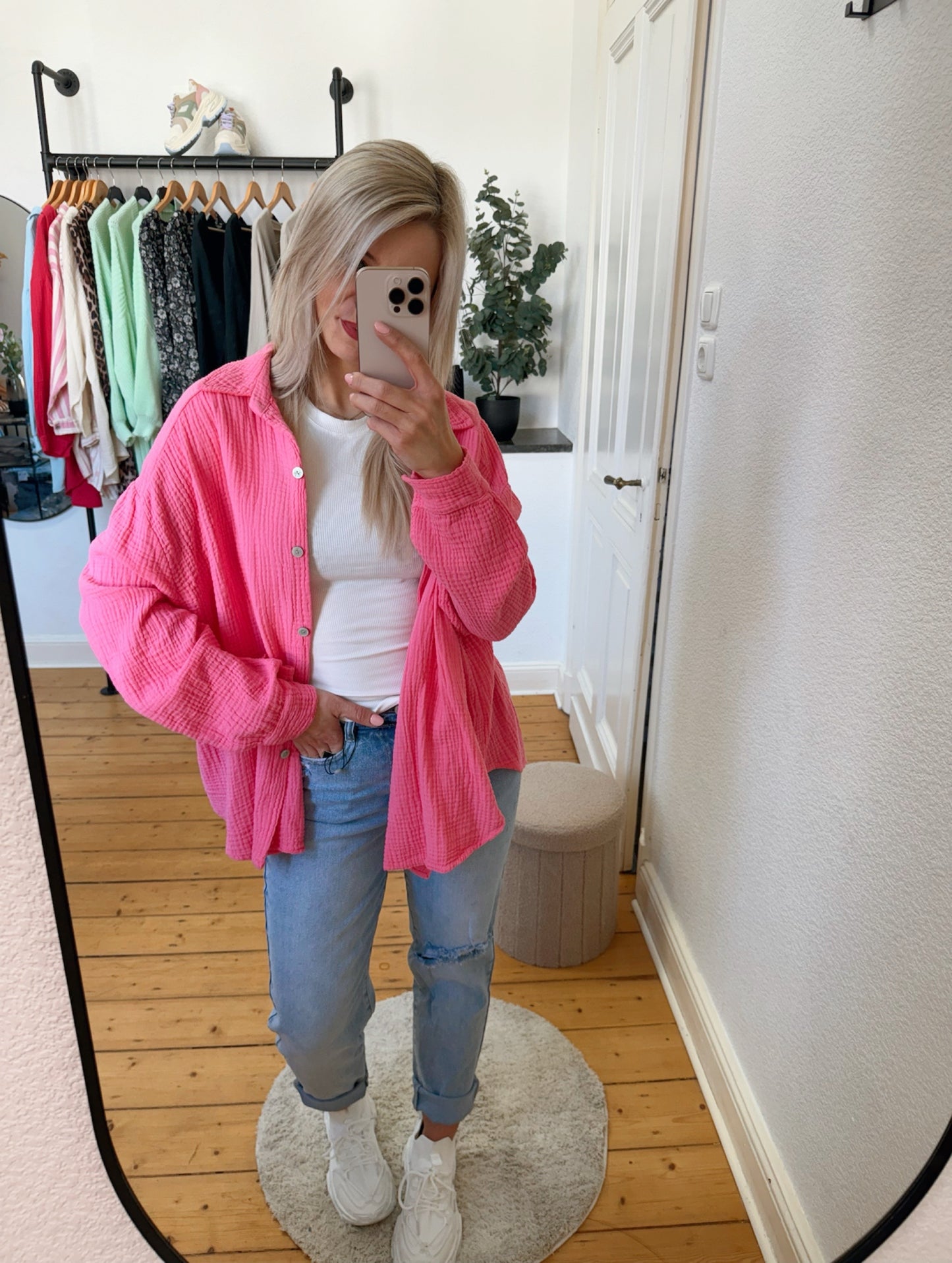 Musselinbluse kurze Variante