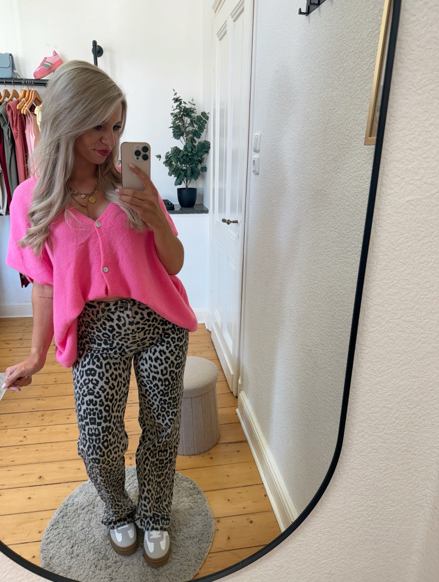 Wide leg Jeans Leoprint